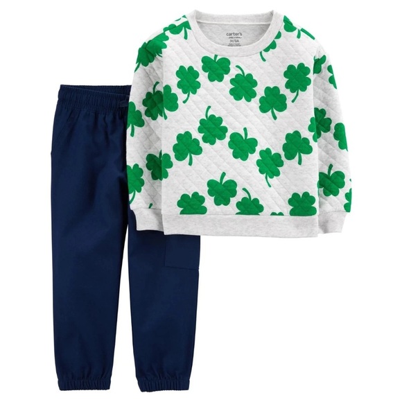 Carter's Child Baby Toddler Boy St. Patrick's Day Outfit Set, 2-Piece, Size 4T - Picture 1 of 5